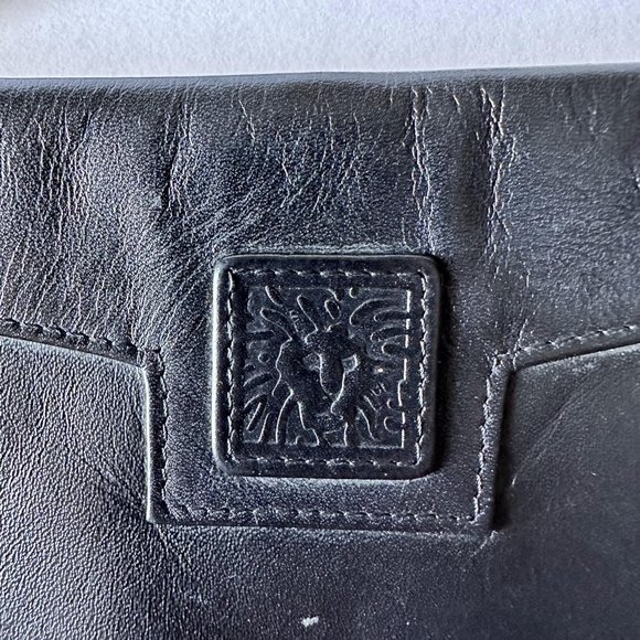 VTG Anne Klein For Calderon Handbag Women Black Bag Crossbody Shoulder Clutch - Picture 3 of 10